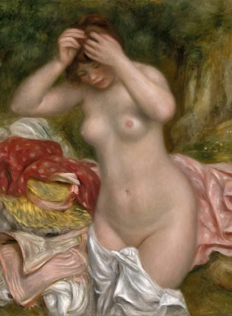 Legpuzzel - 2000 stukjes - Auguste Renoir: Bather Arranging Her Hair, 1893 from Grafika, Multicolour edition – box