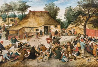 legpuzzel Brueghel Le Repas de Noce 1568 1000 stukjes puzzel. de Grafika, édition Multicolore – boîte 1 sur 2