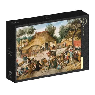 legpuzzel Brueghel Le Repas de Noce 1568 1000 stukjes puzzel. de Grafika, édition Multicolore – boîte 2 sur 2