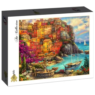 puzzel Chuck Pinson - legpuzzel Cinque Terre - 2000 stukjes. from Grafika, Multicolour edition – box 2 of 2