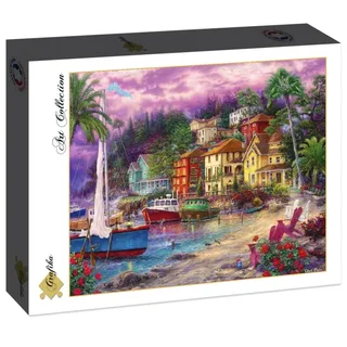 puzzel Chuck Pinson - legpuzzel On Golden Shores - 2000 stukjes. de Grafika, édition Multicolore – boîte 2 sur 2