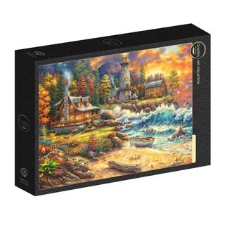 puzzel Chuck Pinson - Providence by the Sea - 1000 stukjes legpuzzel. van Grafika, editie Meerkleurig – doos 2 van 2