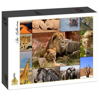 puzzel Collage - Wildlife - 1500 stukjes legpuzzel. von Grafika, Ausgabe Mehrfarbig – Schachtel 2 von 2