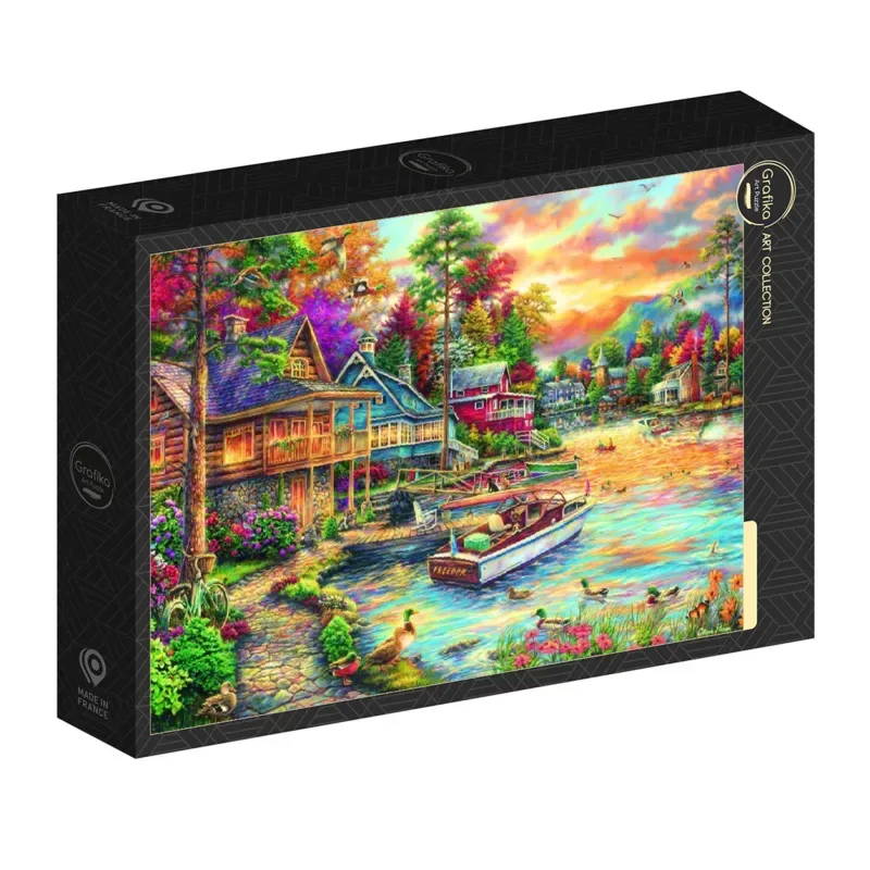 puzzel Freedom at the Lake - 1000 stukjes legpuzzel. van Grafika, editie Meerkleurig – doos 2 van 2