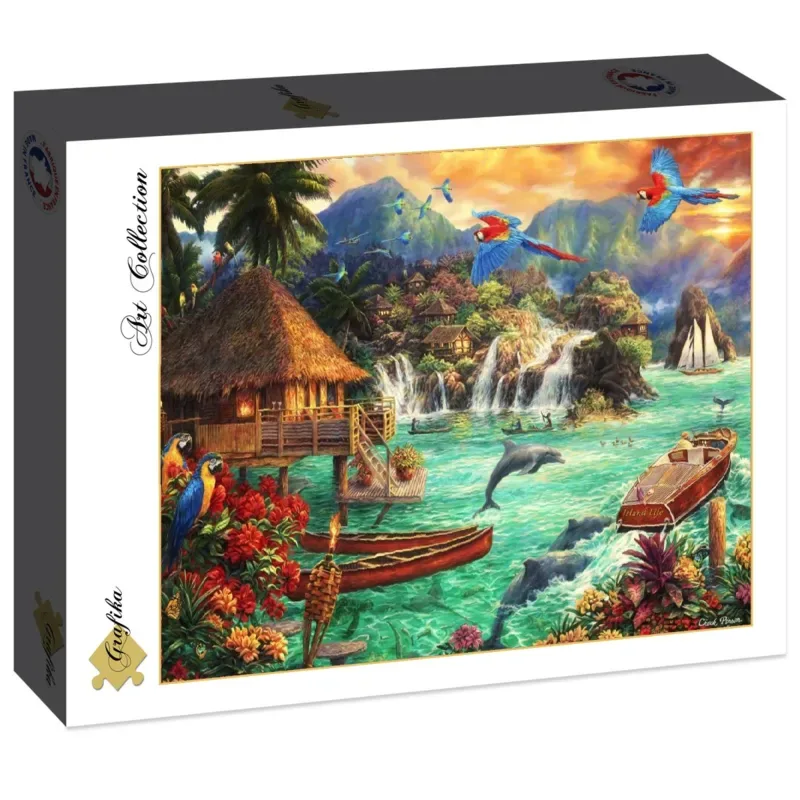 puzzel Island Life - 2000 stukjes - Chuck Pinson kunst puzzel. van Grafika, editie Meerkleurig – doos 2 van 2