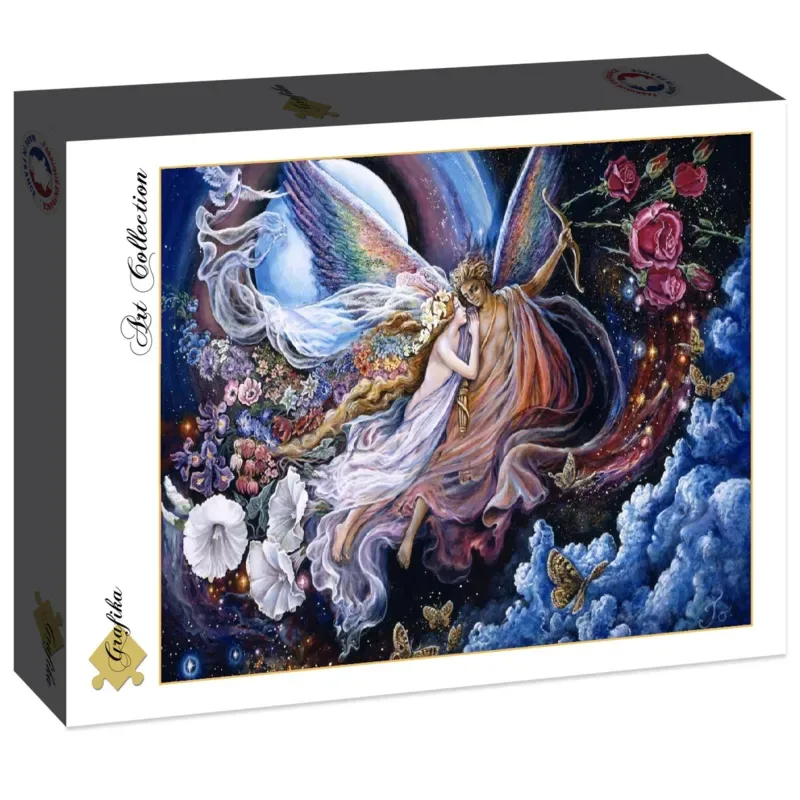 puzzel Josephine Wall - fantasie legpuzzel Eros and Psyche - 1500 stukjes. fra Grafika, Flerfarvet-udgave – æske 2 af 2