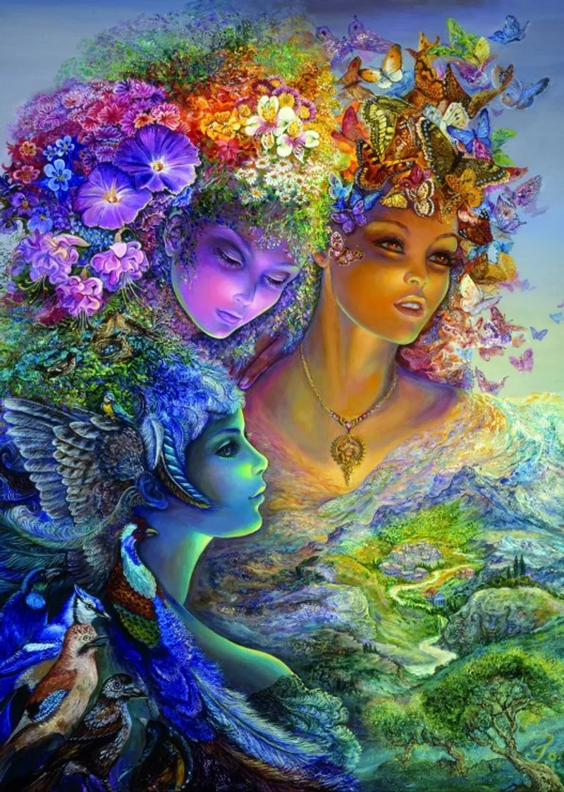 puzzel Josephine Wall - legpuzzel The Three Graces - 500 stukjes. from Grafika, Multicolour edition – box
