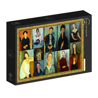 puzzel La peinture de Modigliani - 2000 stukjes kunst. von Grafika, Ausgabe Mehrfarbig – Schachtel 2 von 2