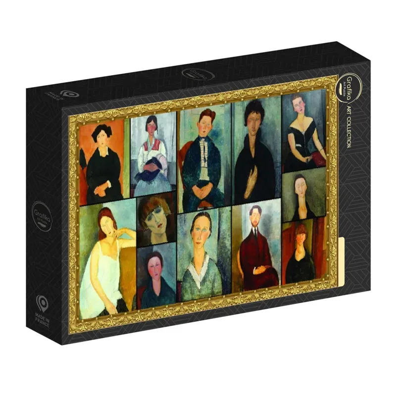 puzzel La peinture de Modigliani - 2000 stukjes kunst. von Grafika, Ausgabe Mehrfarbig – Schachtel 2 von 2