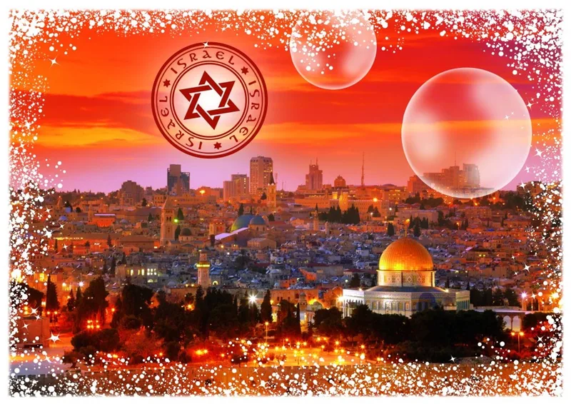 puzzel legpuzzel Travel around the World - Israel - 2000 stukjes. van Grafika, editie Meerkleurig – doos 1 van 2