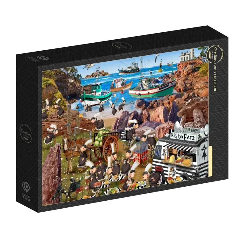 puzzel Les Bigoudènes - legpuzzel 1000 stukjes kleurrijk. van Grafika, editie Meerkleurig – doos 2 van 2