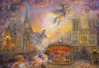puzzel Magical Merry Go Round - 1000 stukjes legpuzzel. de Grafika, édition Multicolore – boîte 1 sur 2