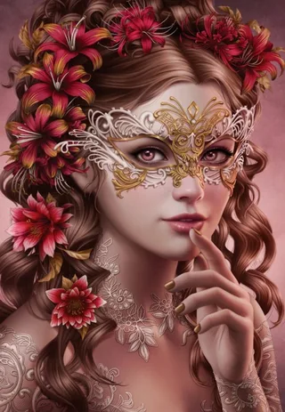 puzzel Masquerade - 1000 stukjes karton kleurrijk. von Grafika, Ausgabe Mehrfarbig – Schachtel 1 von 2