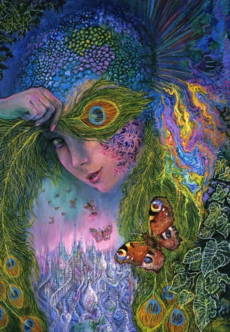 puzzel Peacock Goddess - 1000 stukjes legpuzzel. van Grafika, editie Meerkleurig – doos