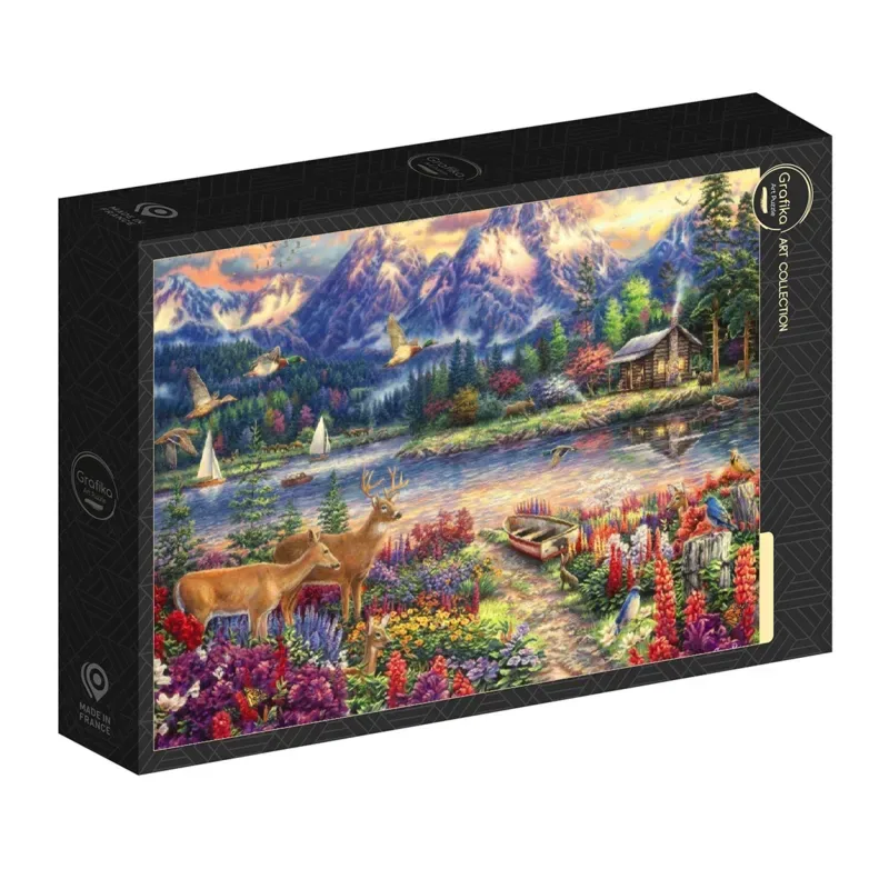 puzzel - Spring Mountain Majesty - 1000 stukjes legpuzzel. von Grafika, Ausgabe Mehrfarbig – Schachtel 2 von 2