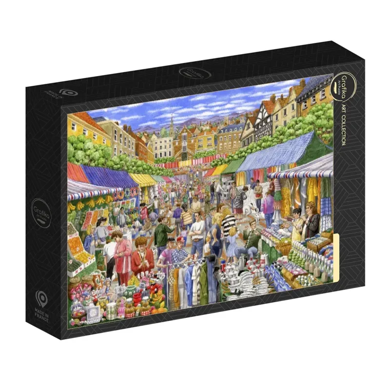 Puzzle A Day at the Market - 1000 pièces van Grafika – doos 2 van 2