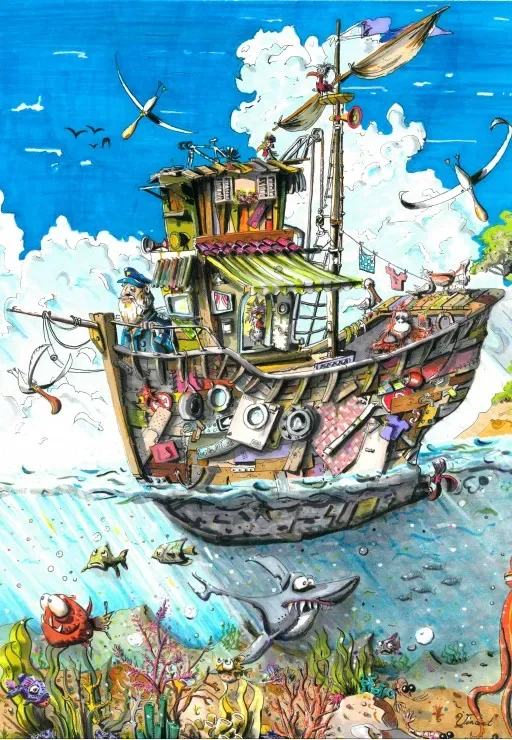 Puzzle A l'Assaut des Flots - 1000 pièces van Grafika – doos 1 van 2