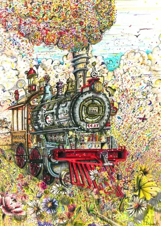 Puzzle A Toute Vapeur - 500 à 999 pièces von Grafika – Schachtel 1 von 2