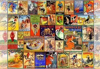 Puzzle Affiches Anciennes sur les Bicyclettes - 1000 pièces de Grafika – boîte 1 sur 2