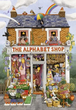 Puzzle Alphabet Shop - 1000 pièces van Grafika – doos 1 van 2
