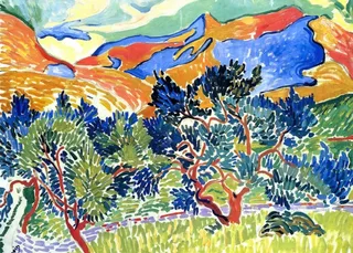 Puzzle André Derain - Les Montagnes de Collioure - 500 à 999 pièces from Grafika – box 1 of 2