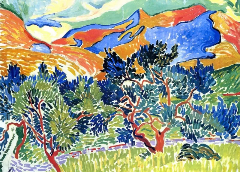 Puzzle André Derain - Les Montagnes de Collioure - 500 à 999 pièces de Grafika – boîte