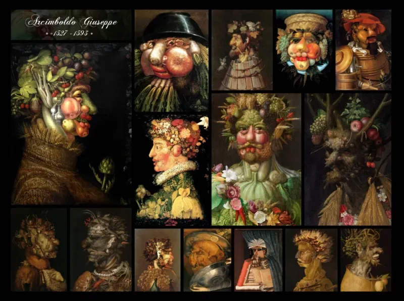 Puzzle Arcimboldo Giuseppe - Collage - 2000 pièces de Grafika – boîte 1 sur 2