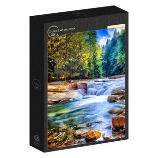 Puzzle Belle Cascade dans la Forêt - 500 à 999 pièces van Grafika – doos 2 van 2