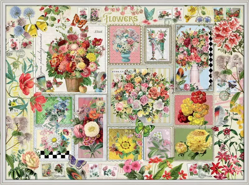Puzzle Bouquets - 1000 pièces van Grafika – doos