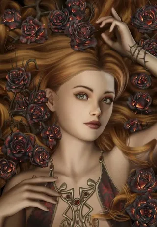 Puzzle Burnt Rose - 1000 pièces van Grafika – doos 1 van 2