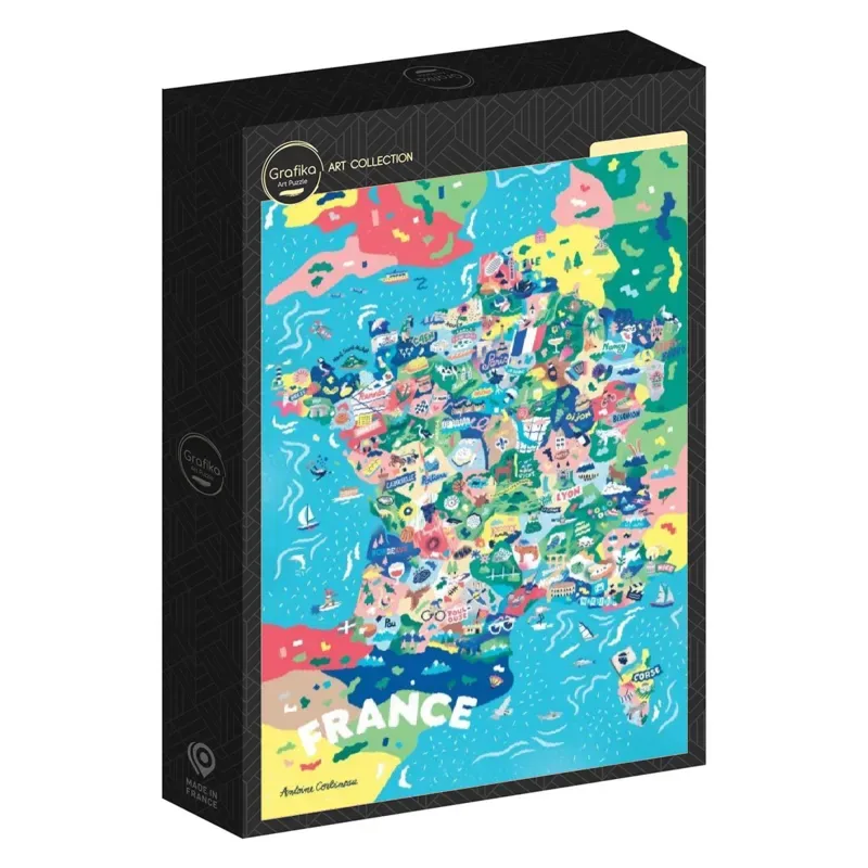 Puzzle Carte de France - 1000 pièces de Grafika – boîte 2 sur 2