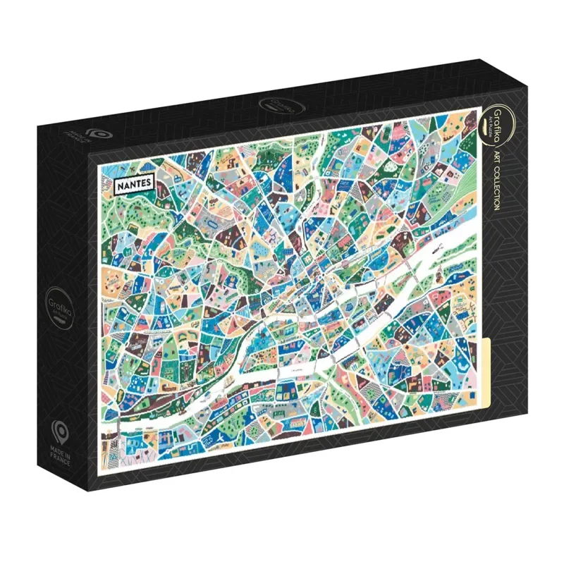 Puzzle Carte de Nantes - 1000 pièces from Grafika – box 2 of 2