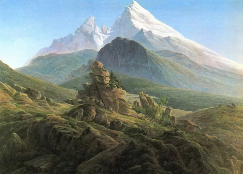 Puzzle Caspar David Friedrich - Le Watzmann, 1825 - 500 à 999 pièces van Grafika – doos 1 van 2