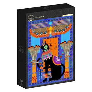 Puzzle Chat Egyptien - Bleu - 1000 pièces von Grafika – Schachtel 2 von 2