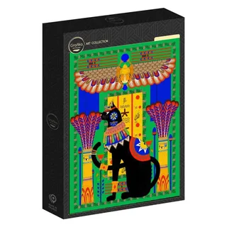 Puzzle Chat Egyptien - Vert - 2000 pièces from Grafika – box 2 of 2