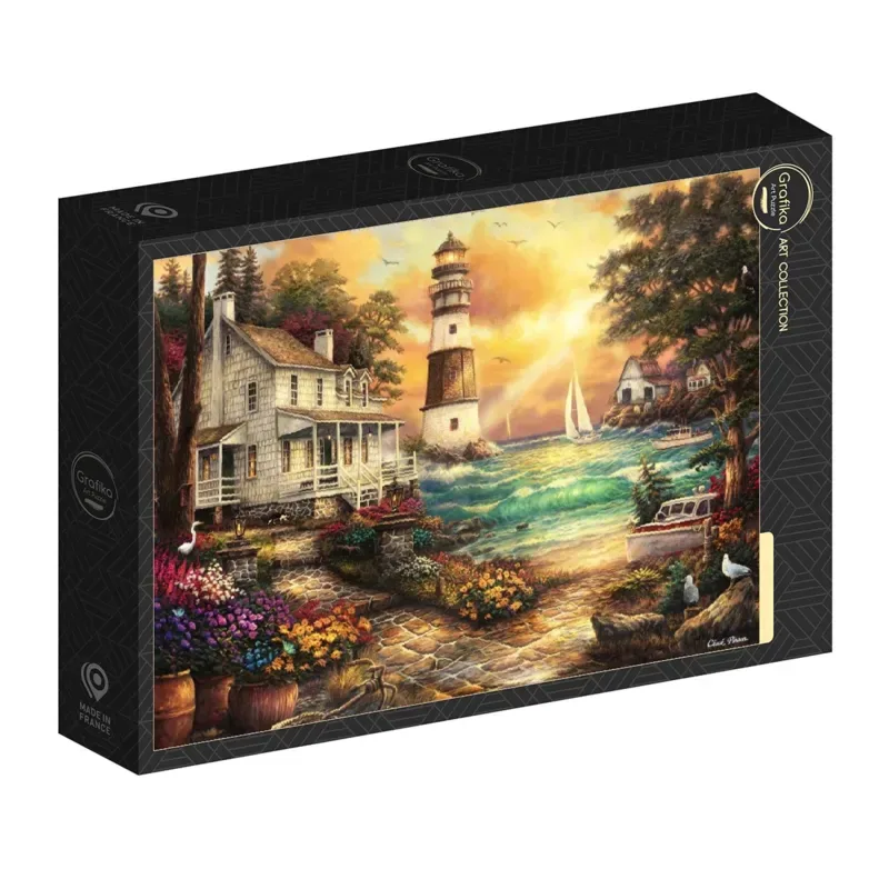 Puzzle Chuck Pinson - Cottage by the Sea - 500 à 999 pièces van Grafika – doos 2 van 2