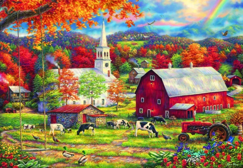 Puzzle Chuck Pinson - Country Blessings - 1000 pièces van Grafika – doos 1 van 2