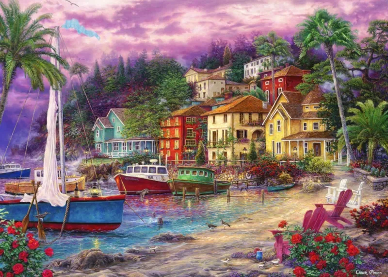 Puzzle Chuck Pinson - On Golden Shores - 500 à 999 pièces de Grafika – boîte