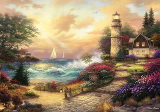 Puzzle Chuck Pinson - Seaside Dreams - 1000 pièces de Grafika – boîte 1 sur 2