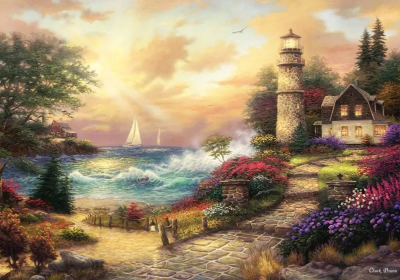 Puzzle Chuck Pinson - Seaside Dreams - 1000 pièces de Grafika – boîte 1 sur 2