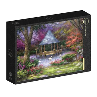 Puzzle Chuck Pinson - Swan Pond - 500 à 999 pièces van Grafika – doos 2 van 2