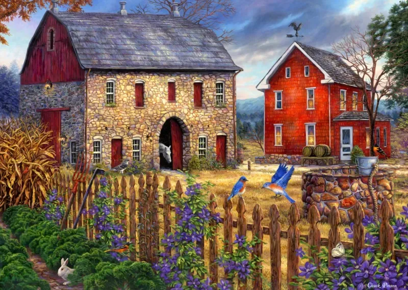 Puzzle Chuck Pinson - The Bluebirds' Song - 500 à 999 pièces de Grafika – boîte 1 sur 2