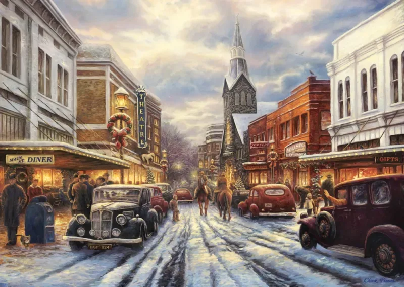 Puzzle Chuck Pinson - The Warmth of Small Town Living - 500 à 999 pièces de Grafika – boîte 1 sur 2