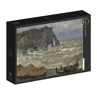 Puzzle Claude Monet - Mer agitée à Étretat, 1883 - 1000 pièces de Grafika – boîte 2 sur 2