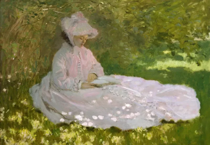 Puzzle Claude Monet - Springtime, 1872 - 1000 pièces van Grafika – doos 1 van 2