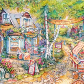 Puzzle Cobblestone Inn - 1000 pièces van Grafika – doos 1 van 2