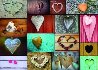 Puzzle Collage Coeurs - 500 à 999 pièces de Grafika – boîte 1 sur 2