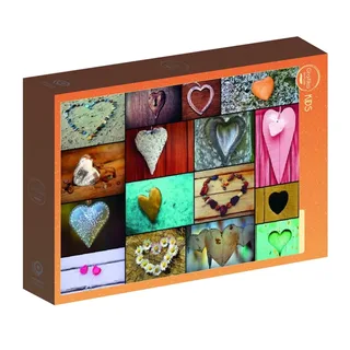 Puzzle Collage Coeurs - 500 à 999 pièces de Grafika – boîte 2 sur 2