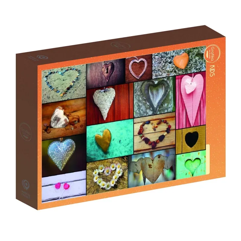 Puzzle Collage Coeurs - 500 à 999 pièces de Grafika – boîte 2 sur 2