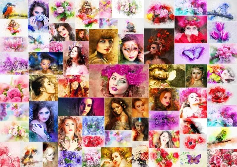 Puzzle Collage - Femmes - 1500 pièces de Grafika – boîte 1 sur 2